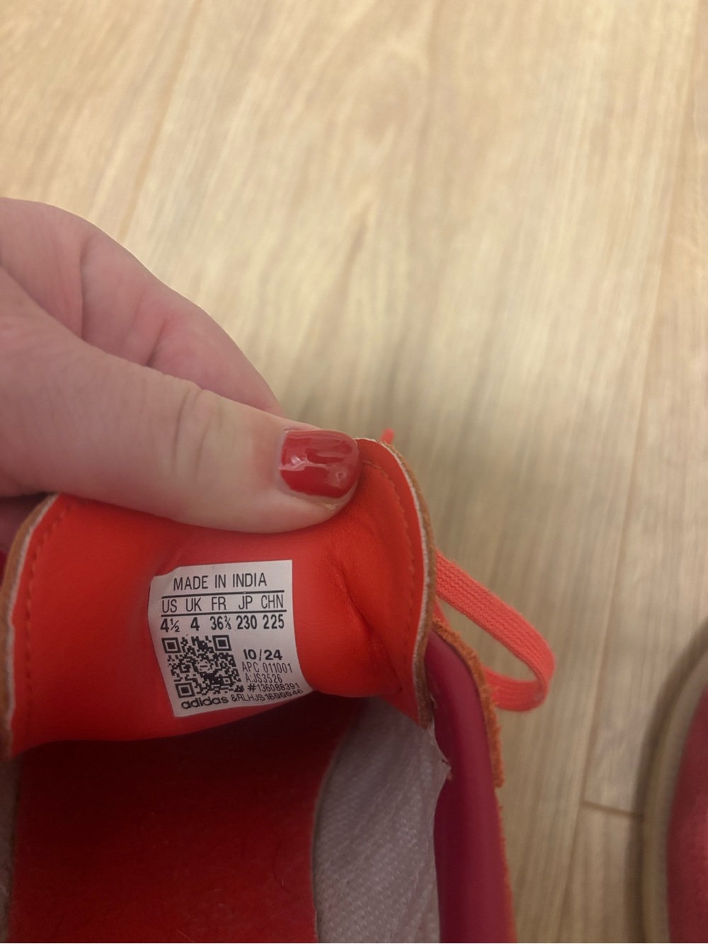 adidas Red Retro Samba Sneakers - Picture 5 of 5